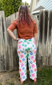 Flower Era Pants – Basil and Blush