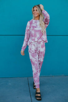 Tie Dye Loungewear Set – Basil and Blush