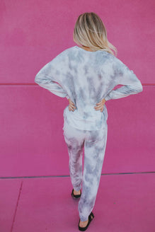 Tie Dye Loungewear Set – Basil and Blush